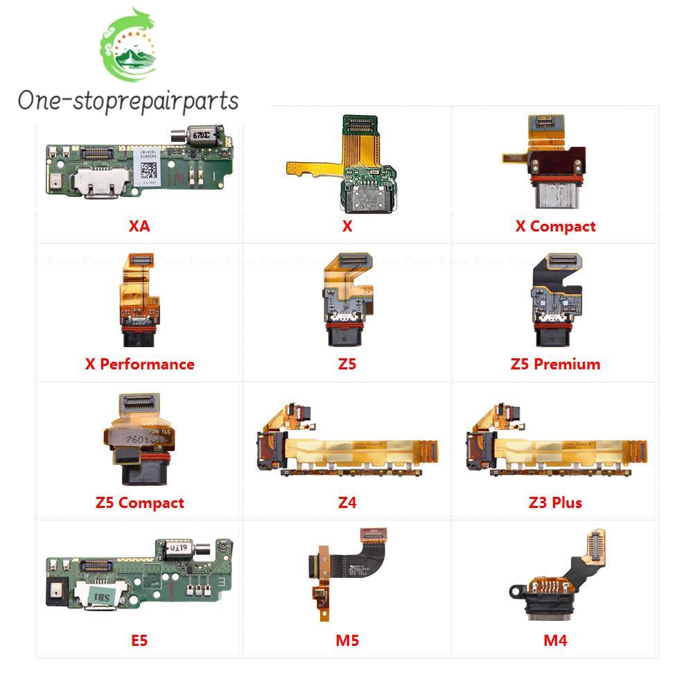 Power Charging Connector Plug Port Dock Board Flex Cable For Sony Xperia XA X M5 M4 E5 Z3 Z4 Z5 Compact Premium Plus Performance Sony phone repair parts
