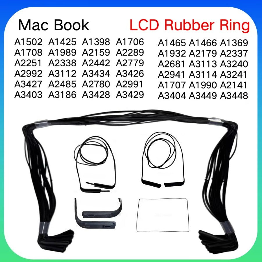MacBook LCD Screen Rubber Bezel Ring A1706 A1989 A1707 A2141 A2338 A2337 A1932 A2442 A2485 A2681 A2941 A3404 Middle Frame Seal Macbook repair parts