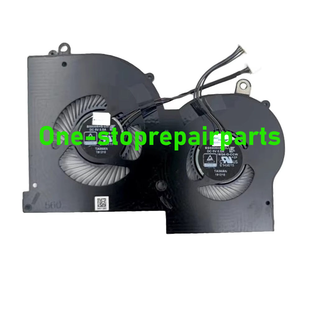 GPU CPU Cooling Fans For MSI GS65 GS65VR WS65 16Q4 Stealth 8SE 9SF MS-16Q4 Laptop Cooler Radiator Fan DC5V 0.5A BS5005HS-U3I U3J MSI laptop repair parts