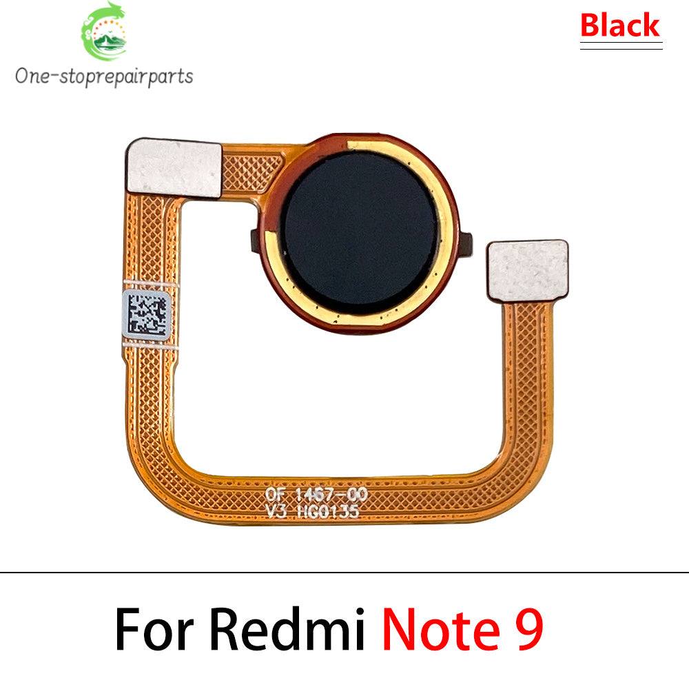 10Pcs, New For Xiaomi Redmi Note 8T 8 9s 9 Pro Home Button FingerPrint Touch ID Sensor Flex Cable Ribbon Replacement Parts  Xiaomi  Xiao mi phone repair parts