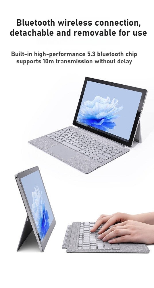 Replacement RGB Backlit Bluetooth Wireless Cover Keyboard For Microsoft Surface Pro 3 4 5 6 7 8 9 12 Pro X Go 1 2 3 Keyboard Backlit Trackpad Wireless