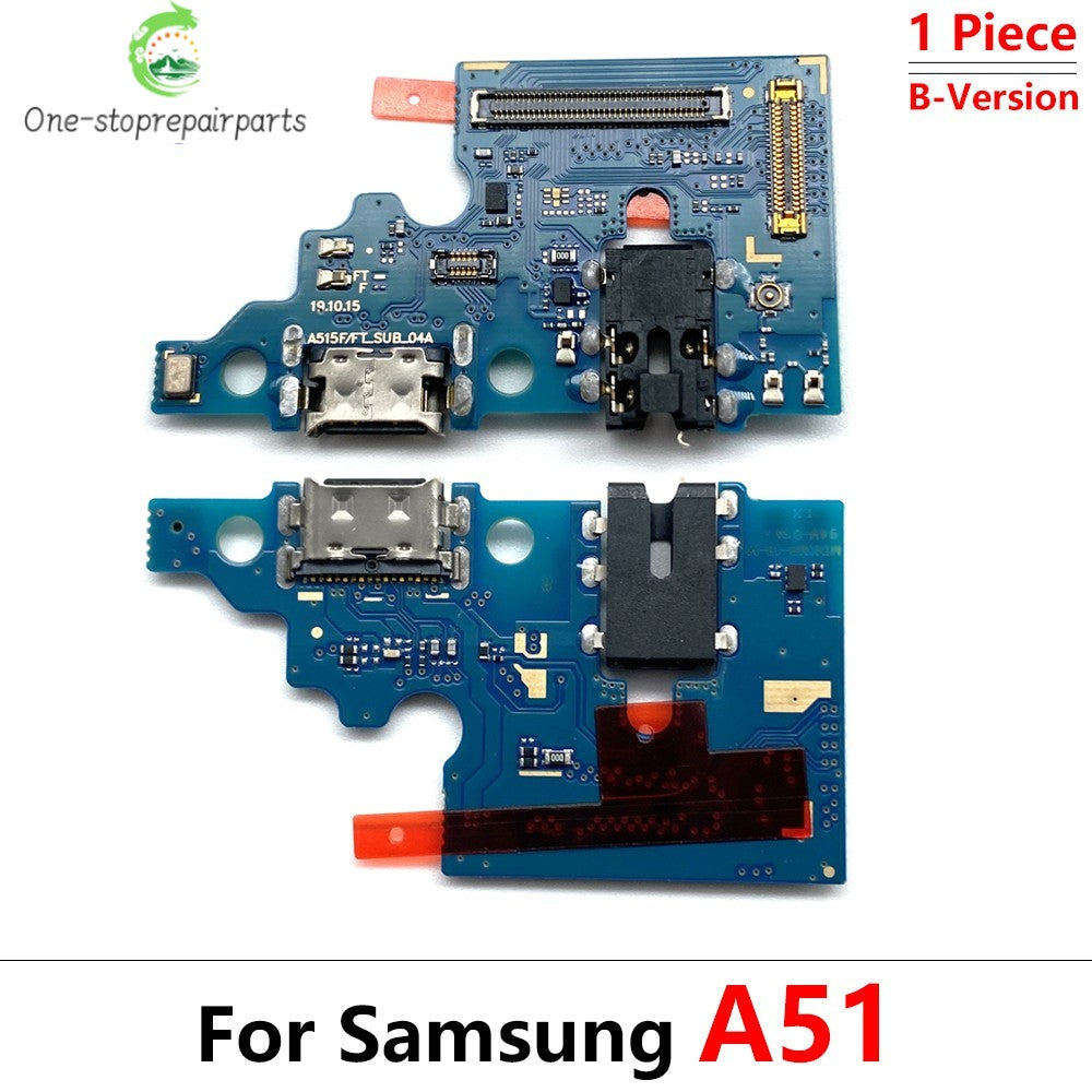 50Pcs USB Charger Charging Dock Port Connector Flex Cable For Samsung A10 A20 A30 A50 A01 A11 A21s A31 A51 A10s A20s A30s A50s Samsung phone repair parts