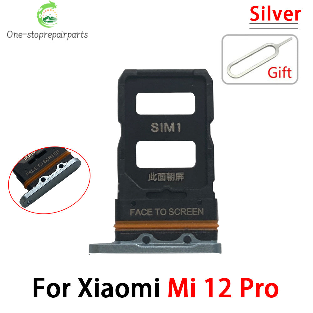 New For Xiaomi Mi 12 12T Pro 12 Lite 12s SIM Card Slot SD Card Tray Holder Adapter Replacement Parts  Xiaomi  Xiao mi phone repair parts