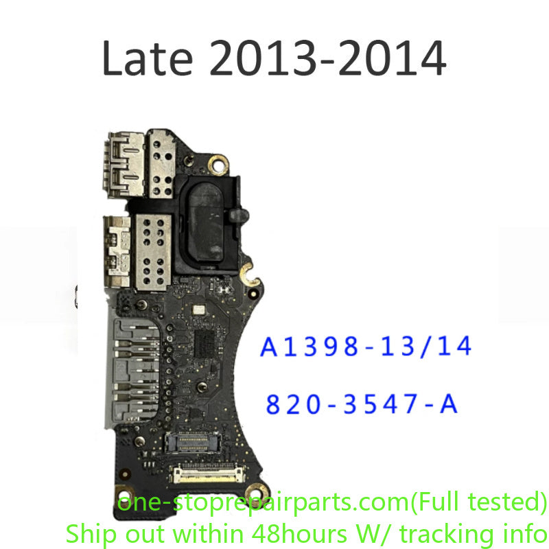 A1398 I/O USB HDMI SD Card Reader BOARD for MacBook Pro Retina 15" A1398 Usb Board 2012 2013 2014 2015 Year
