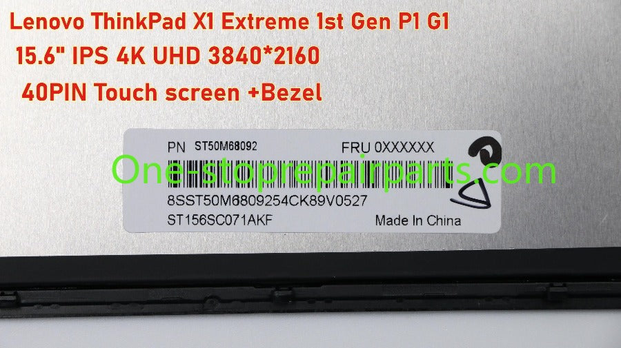 thinkpad X1 Extreme 液晶显示屏幕 4k 02HM881 02HM880 02HM884 