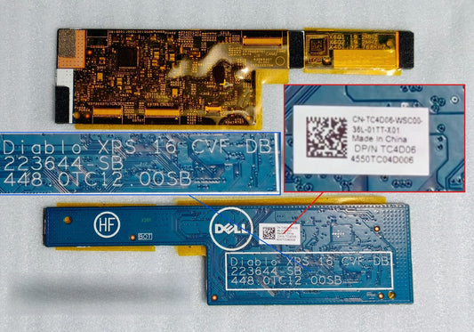 CVF Board camera board for Dell XPS 16  9640 223644-SB 223644-1 TC4D06 CN-TC4D06 448.0TC12.00SB Dell laptop repair parts
