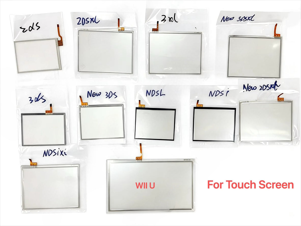 Replacement Display Touch Screen for  Game Console Digitizer For NdsL NDSi 2ds for 2dsxl for 3ds LL for New 3dsXL for New Game console repair parts