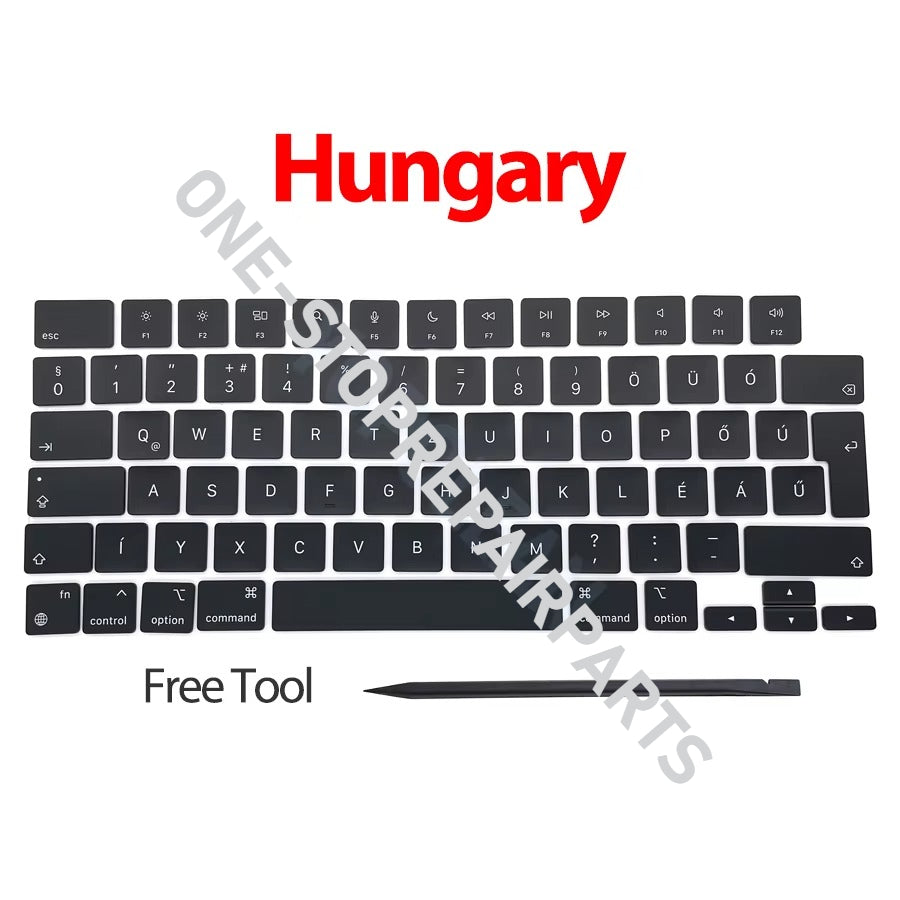 Laptop A2442 A2485 A2779 A2780 A2918 A2991 A2992 A2681 Keycaps Keys Key Cap set For Macbook Pro M1 M2 M3 14" 16" Keyboard Repair Macbook repair parts