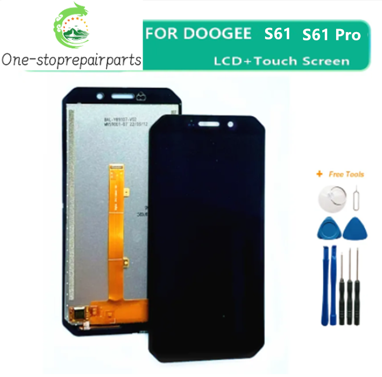 New Original For DOOGEE S61 Pro LCD Display Screen+Touch Panel Digitizer For DOOGEE S61 S51 LCD Display Doogee phone repair parts