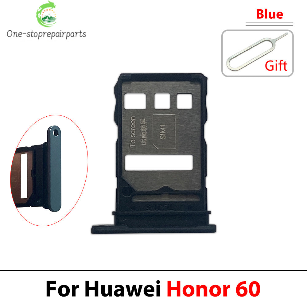New For Huawei Honor 60 80 Pro Se SIM Card Tray Slot Holder Adapter Accessories Huawei phone repair parts
