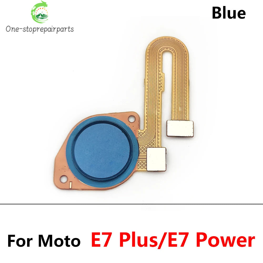 10Pcs/Lot, Home Button FingerPrint Touch ID Sensor Flex Cable For Motorola Moto E20 E32 E40 E6s E7 Plus Power Motorola phone repair parts