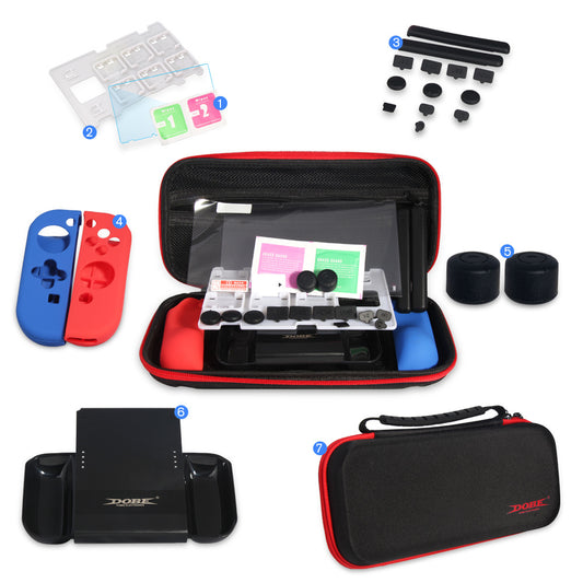 Nintendo SWITCH accessories spree bag switch storage bag card box tempered film silicone cover protective set