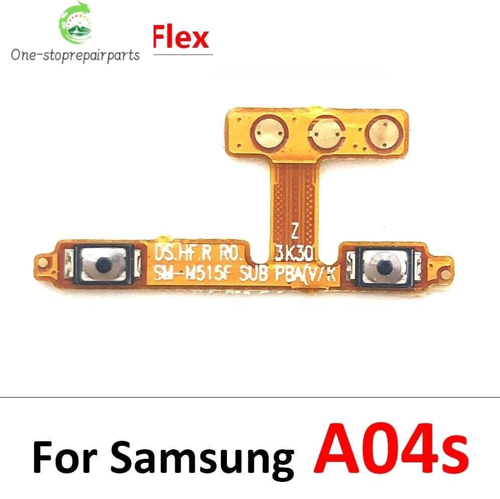 10Pcs, Power Switch On Off Button Volume Key Button Flex Cable For Samsung A04 A04s A04E A14 4G 5G A145F A145P A146P A146B Samsung phone repair parts