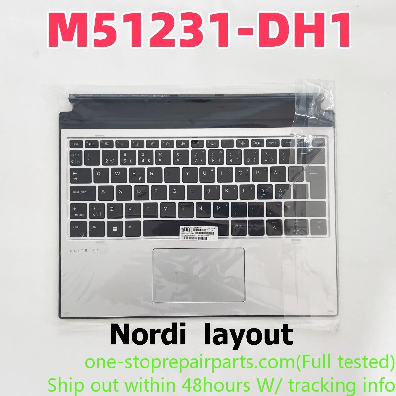Detachable Keyboard for HP ELITE X2 G8 G4 M51231-001/DH1/AD1/DB1/161/071 Premium Detachable folio keyboard tablet touchpad