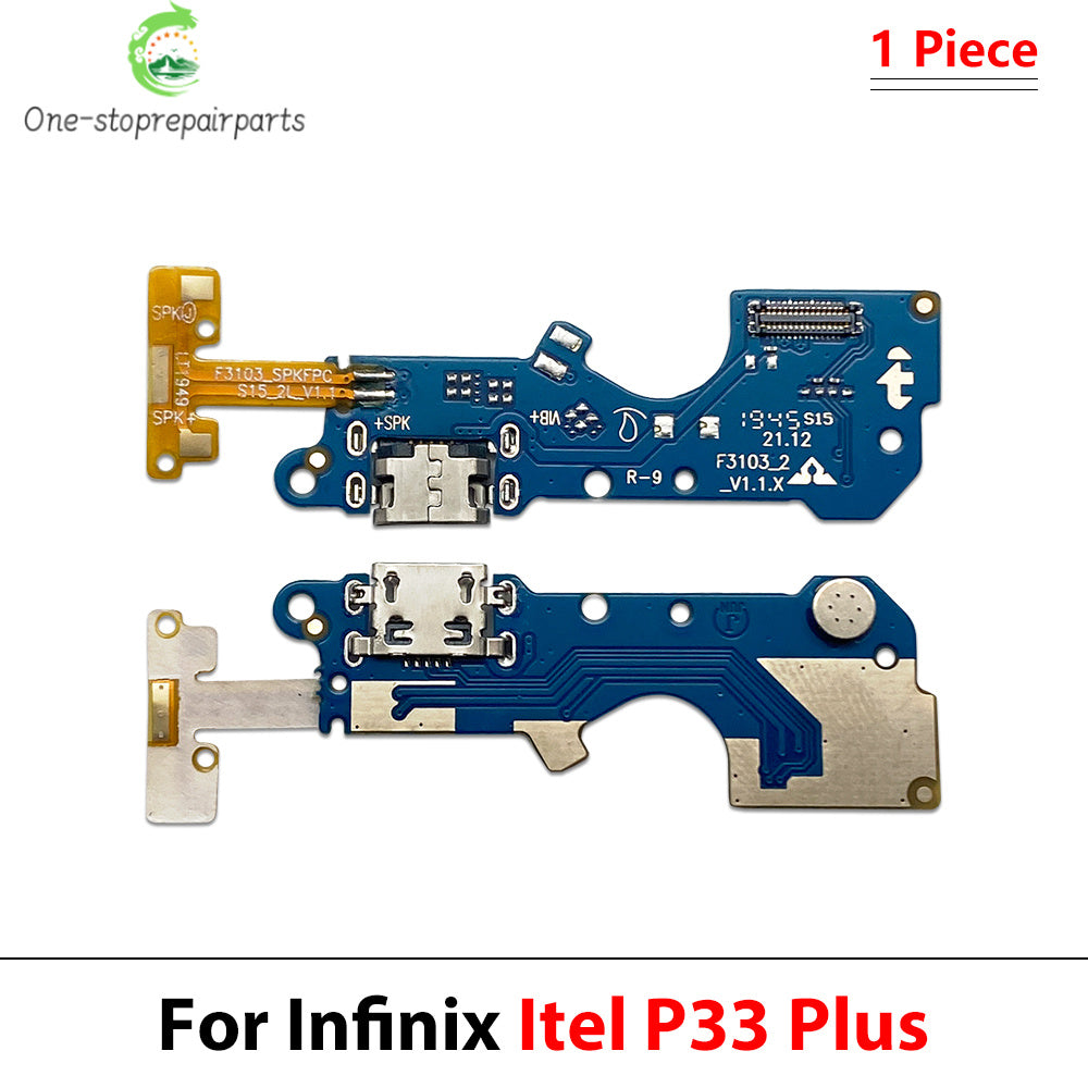 USB Charging Connector Board Port Dock Flex Cable For Itel A58 A60 A60s A70 Lite P40 P65 P36 P38 P37 P33 S23 Vision 1 3 5 Plus  Infinix phone repair parts