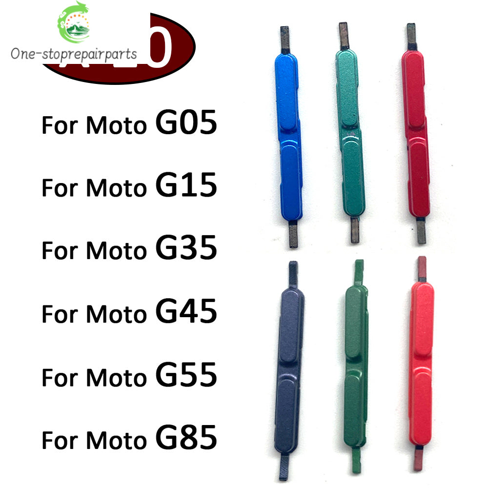 10Pcs,Power Switch On Off Button Volume Key Button Flex Cable For Motorola Moto G05 G15 G35 G45 G55 G85 Motorola phone repair parts