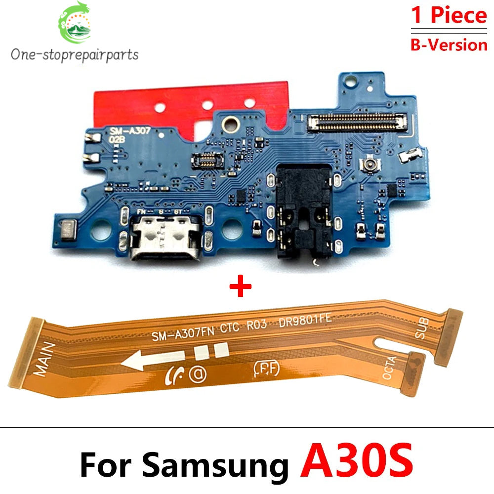 USB Charging Port Dock Charger Connector Main Board Flex Cable For Samsung A10 A20 A30 A50 A70 A31 A51 A71 A10s A20s A30s A21s Samsung phone repair parts