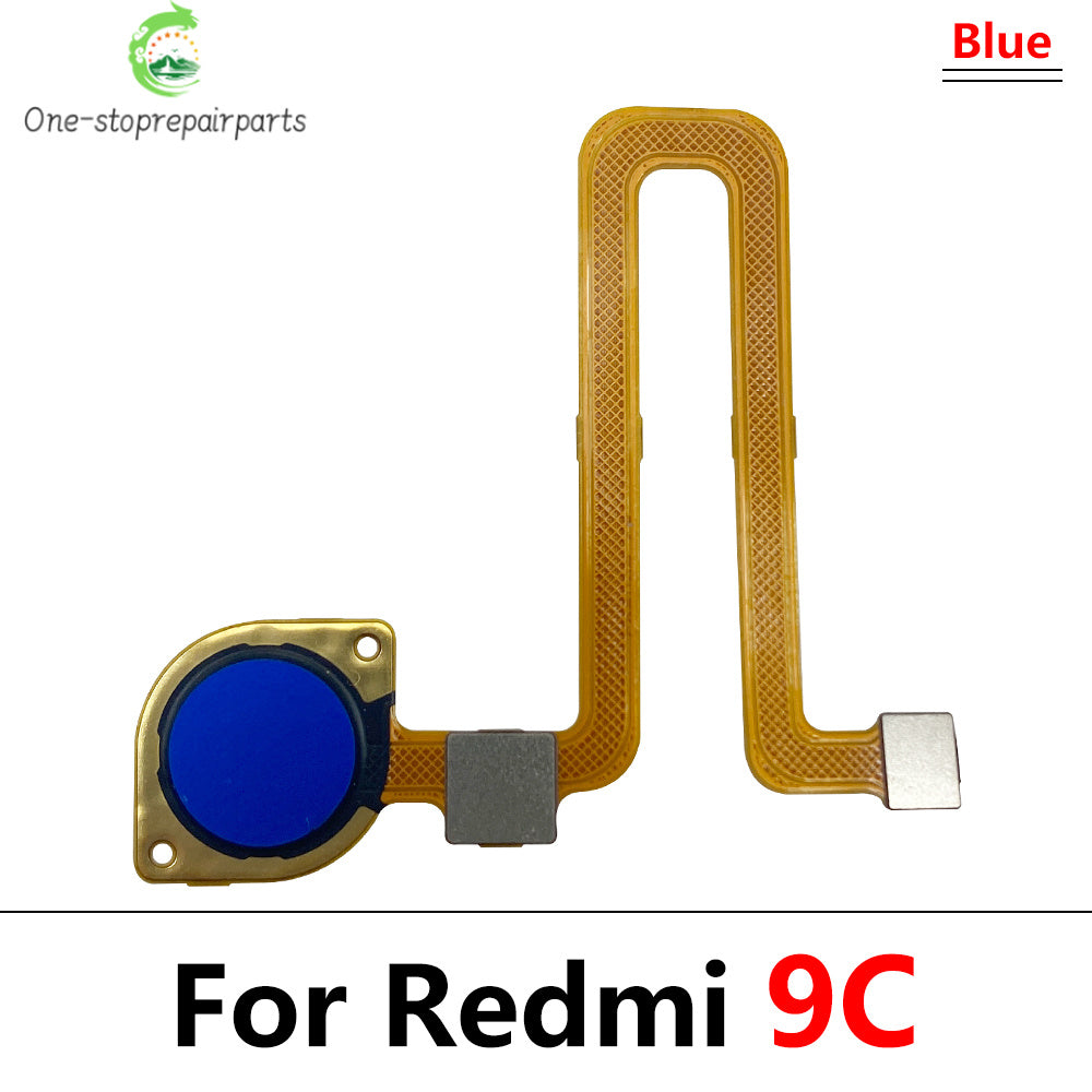New Fingerprint For Xiaom Redmi 9C 9T 9 10C 10 Prime Home Button Fingerprint Menu Return Key Recognition Sensor Flex Cable Redmi phone repair parts