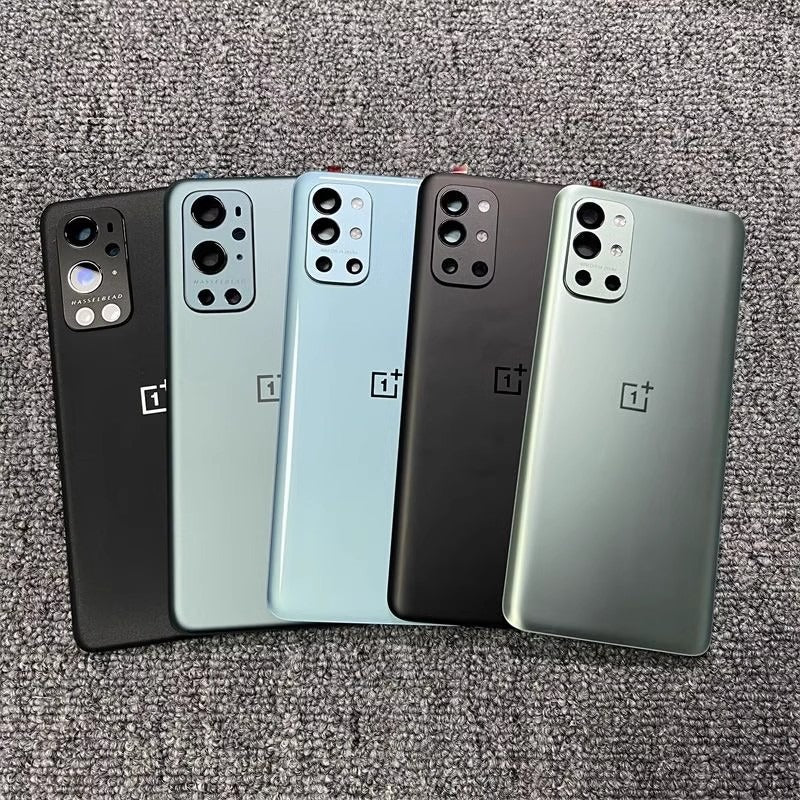 AAA+ quality For OnePlus Back Battery Cover Door Rear Glass Oneplus 9 9R 9Pro 9RT Battery Cover  Case With Camera Lens OnePlus phone repair parts
