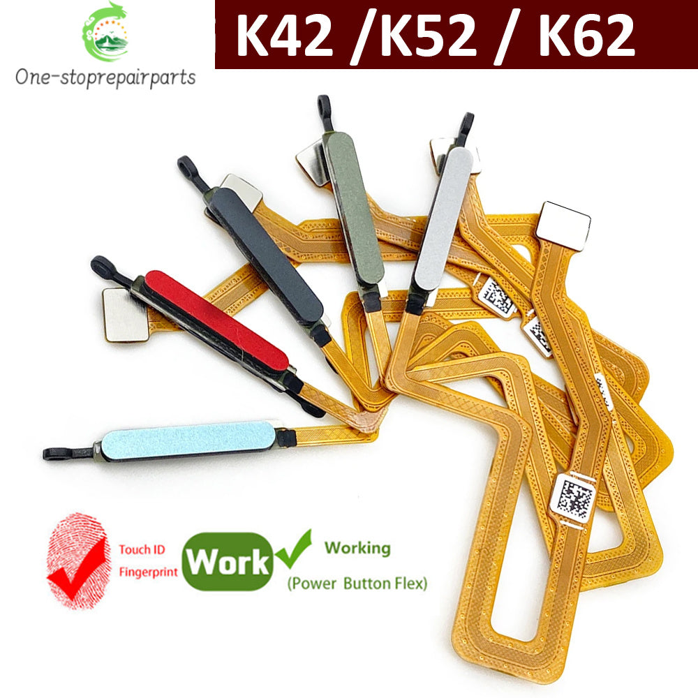 New For LG K42 K52 Home Button FingerPrint Touch ID Sensor Flex Cable Ribbon Replacement Parts  LG phone repair parts