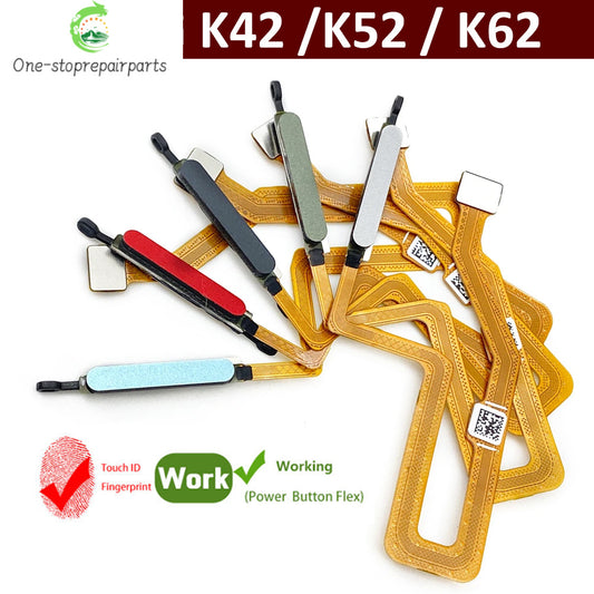New For LG K42 K52 Home Button FingerPrint Touch ID Sensor Flex Cable Ribbon Replacement Parts  LG phone repair parts