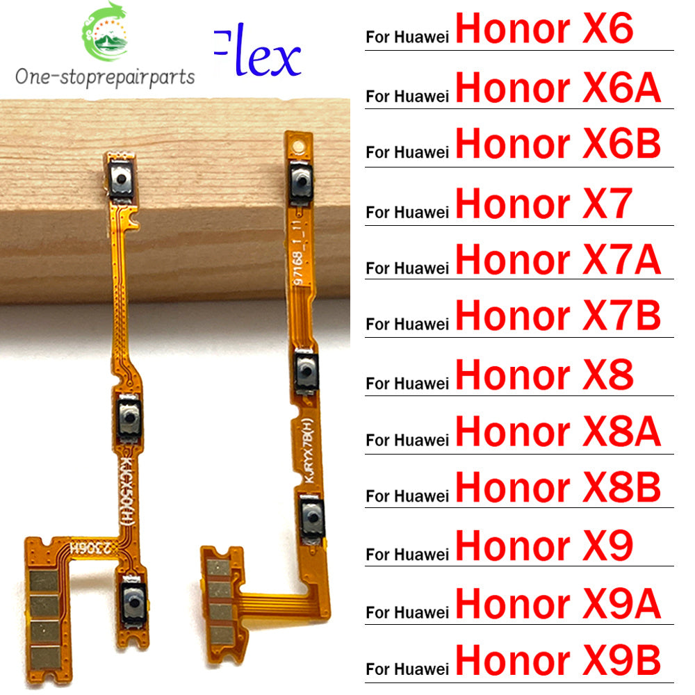 New Power Flex Cable ON OFF Switch Button Flex Cable For Huawei Honor X5 X6 X6s X6A X6B X7 X7A X7B X8 X8A X8B X9 X9A X9B 4G 5G Huawei phone repair parts