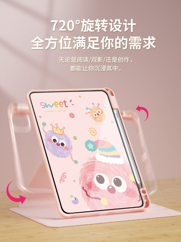 For Huawei matepadair protective case 2025 matepad11 tablet case padse with pen slot pro12.2 rotation 2023 all-inclusive 115s soft light version acrylic 2 cute cat Tablet Accessories