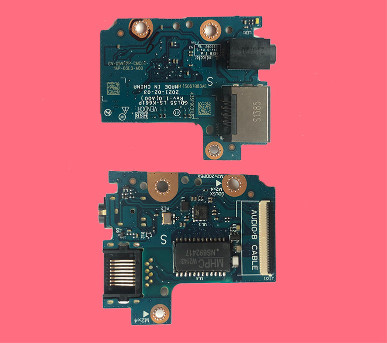 Dell G15 5510 5515 5511 5520 network port audio small board USB small board 091CKF 0F5X25 0PMY37 05N52P 07C6KC 0PXVKJ  LS-K668DAUGHTERBOARD