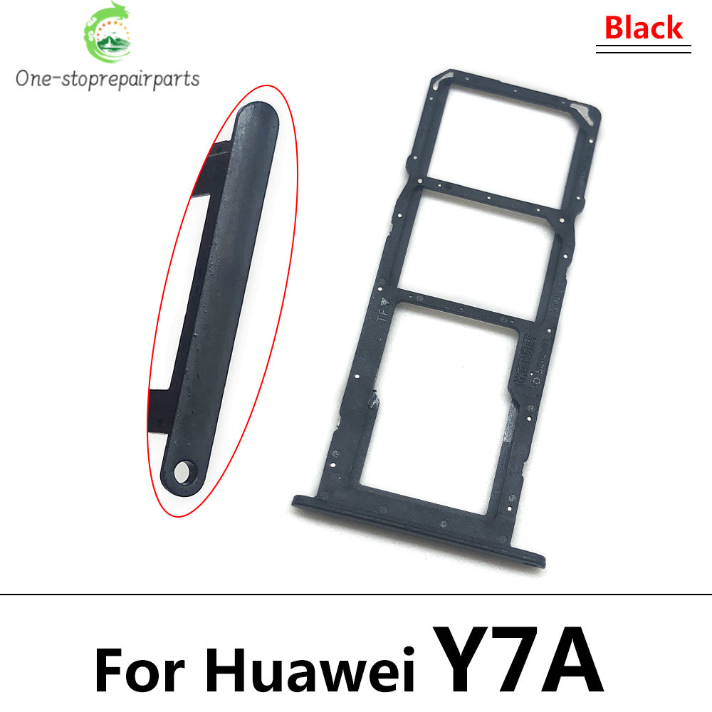 New For Huawei Y6S Y7A Y9S Micro Nano SIM Card Holder Tray Slot Holder Adapter Socket Huawei phone repair parts