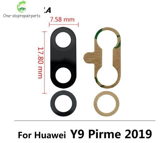 10Pcs, Rear Back Camera Glass Lens For Huawei Y9S Y9A Y8S Y8P Y6P Y7P Y7A Y6s Y5P 2020 Y9 Prime 2019 With Adhesive Huawei phone repair parts