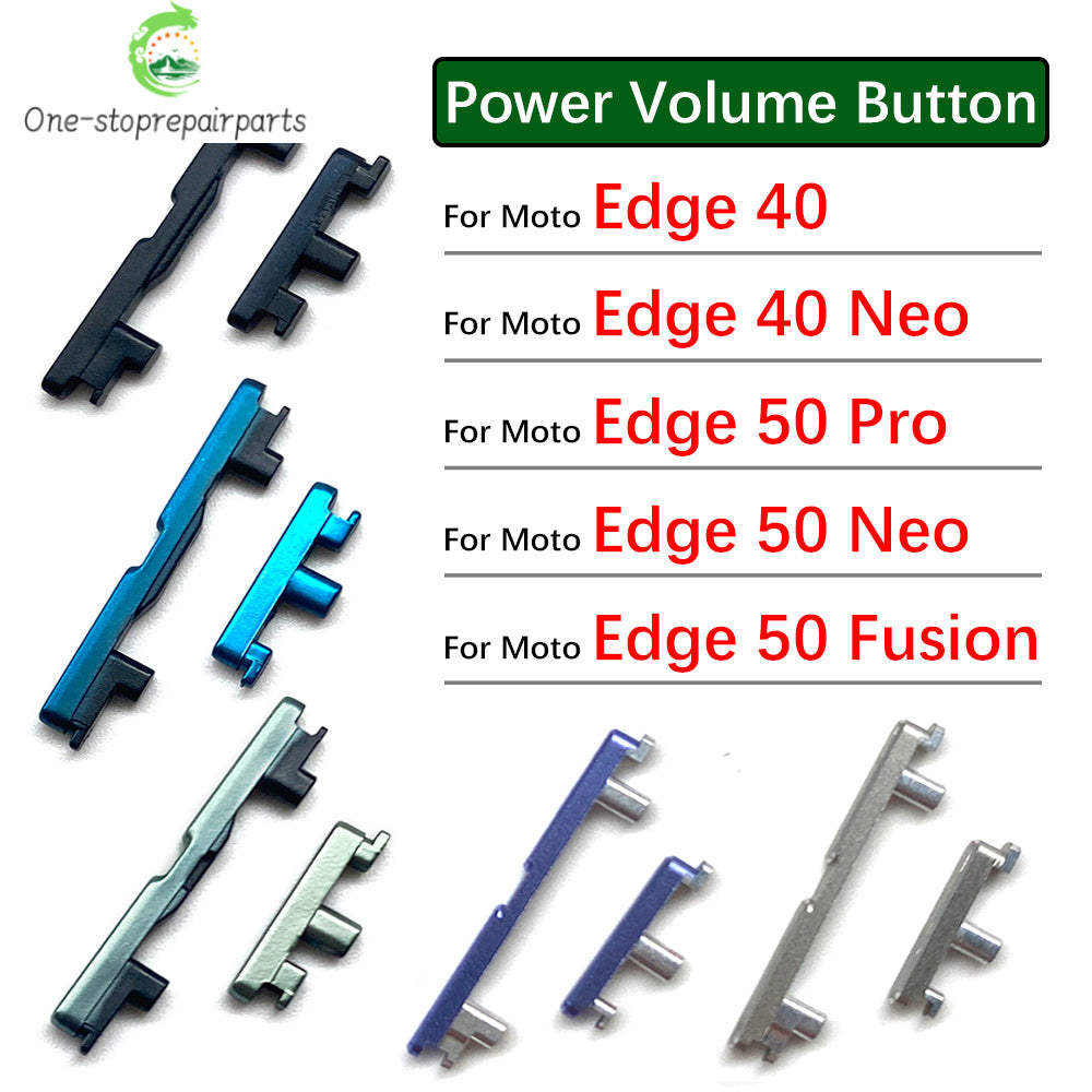 Power Volume Side Button Key External Plastic Button For Motorola Moto Edge 40 50 Neo Pro Fusion Motorola phone repair parts