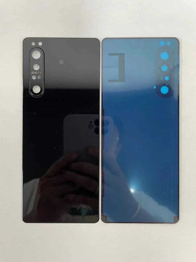 Original New For Sony Xperia 1 II Back Battery Cover Glass Housing Rear Door Case Parts With Camera Lens Replacement Sony phone repair parts