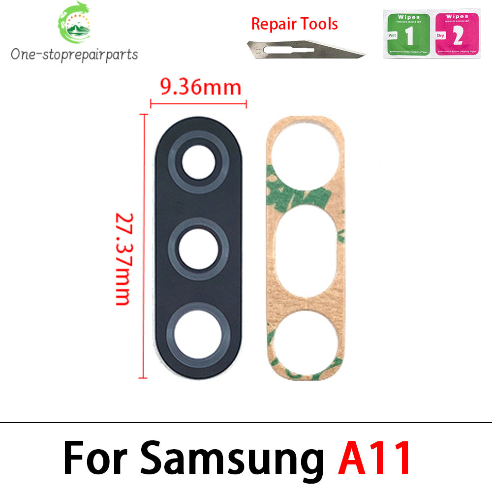 100Pcs/Lot, For Samsung A10 A20 A30 A50 A70 A10s A20s A30S A50S A21s A01 A11 A12 A21 A31 A51 A71 Rear Back Camera Glass Lens Samsung phone repair parts