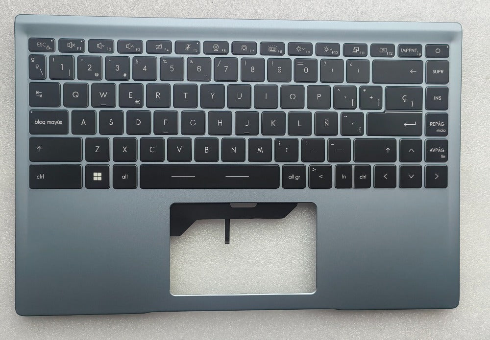 Upper case with keyboard for MSI Prestige 14 MS-14C1 14C2 14C4 P14 palmrest topcase C-cover keyboard MSI laptop repair parts