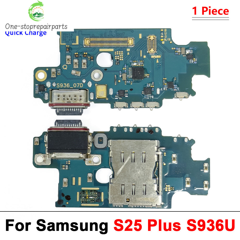 New USB Charger Dock Connector Charging Port Microphone Flex Cable For Samsung S21 S22 S23 S24 S25 Plus Ultra S21 Fe 5G S921U Samsung phone repair parts