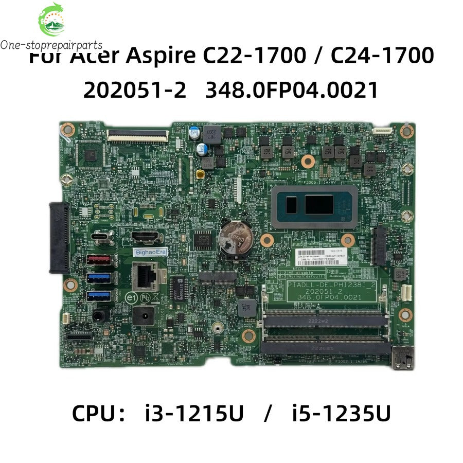202051-2 348.0FP04.0021 For Acer Aspire All-In-One C22-1700 C24-1700 Motherboard With i3-1215U i5-1235U CPU DDR4 DB.BJW11.001 Acer laptop repair parts