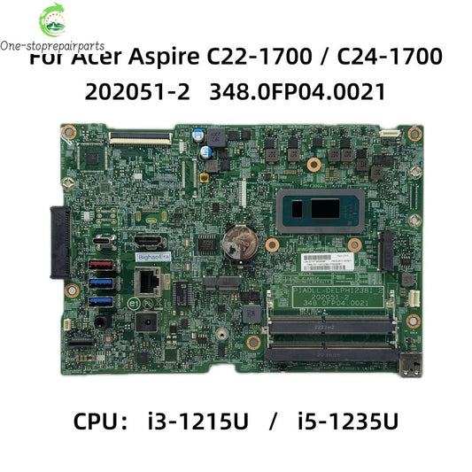 202051-2 348.0FP04.0021 For Acer Aspire All-In-One C22-1700 C24-1700 Motherboard With i3-1215U i5-1235U CPU DDR4 DB.BJW11.001 Acer laptop repair parts
