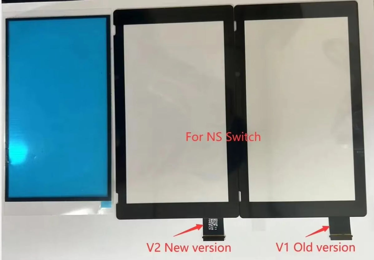 Original Replacement TOUCH for NS  Switch V1 or V2 LCD Touch Screen Digitizer +Adhesive Strips Sticker Game console repair parts
