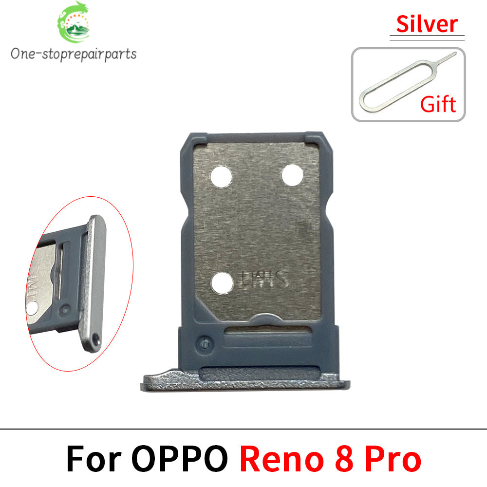 New For OPPO Reno 5 6 8 10 8T Pro Lite 4G 5G SIM Card Slot SD Card Tray Holder Adapter OPPO phone repair parts