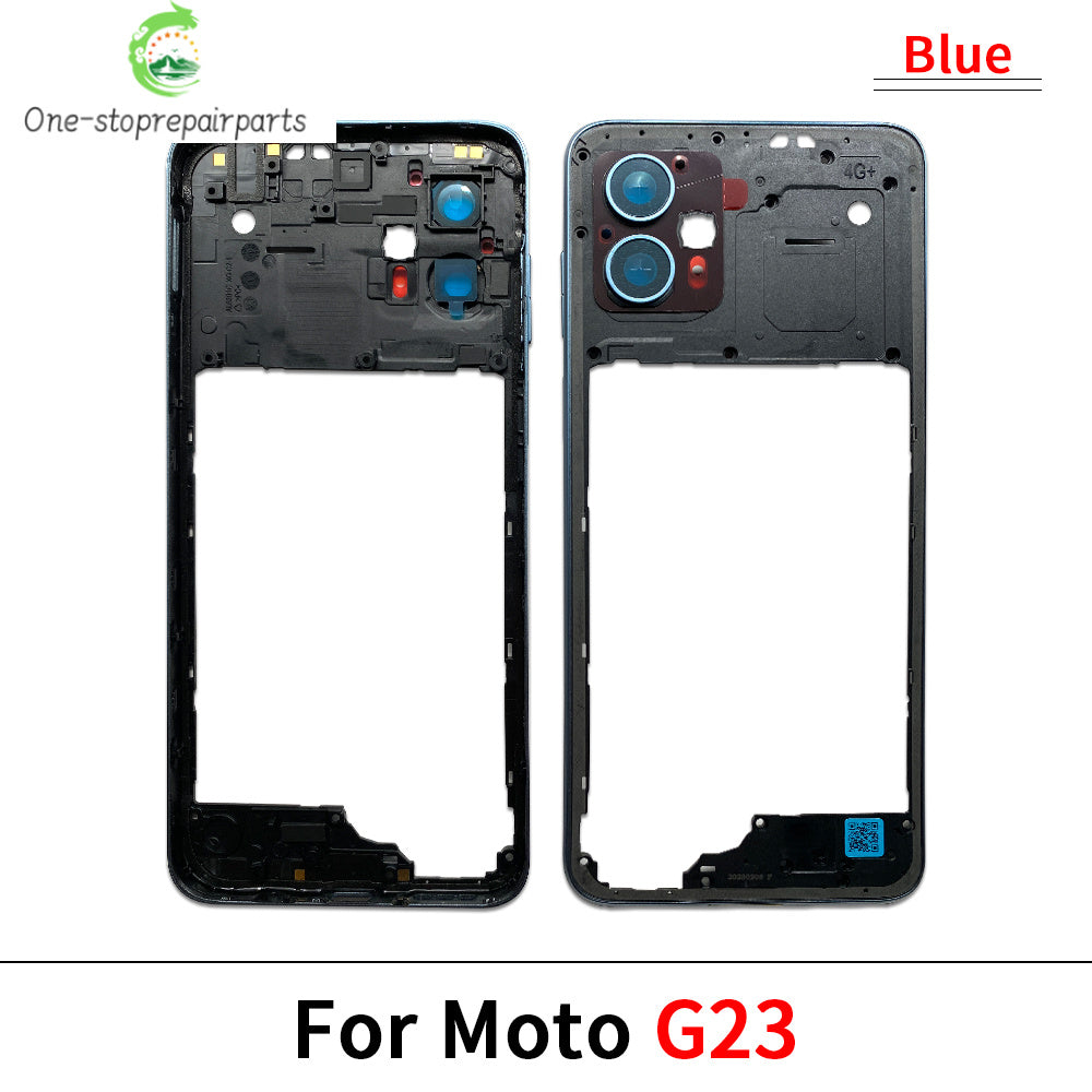 New Middle Frame Holder Housing Bezel Plate For Motorola Moto G04 G23 G34 G53 G54 G62 G72 G73 5G Replacement Repair Parts Motorola phone repair parts
