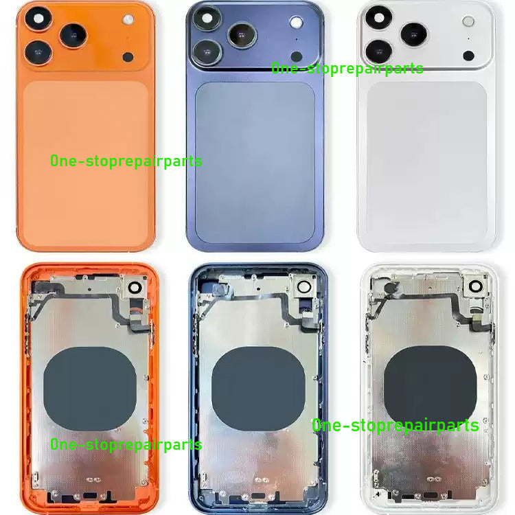 DIY Convertor Housing Back Cover Assembly Compatible For iPhone X XR XS MAX 11 11PRO 12 12PRO 13 Pro 14Pro 15Pro 15 Pro Max To 17 18 17Pro 18Pro Max Backshell Replacement Refitted Chassis Pre-Installed Modified Middle Frame iPhone phone repair parts