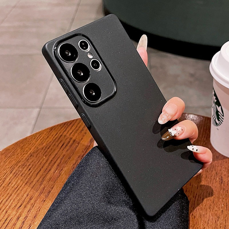 Soft yarn ice feeling for samsung s25ultra mobile phone case s24 + new matte s23 ultra-thin s22 protective case galaxy anti-drop plus lens all-inclusive edge women's soft case Phone accessories