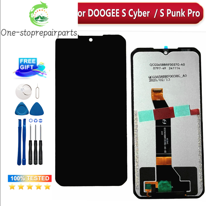 Original For DOOGEE S Punk LCD Display Parts For DOOGEE S Cyber LCD With Sensor Screen For Spunk PRO Scyber Display Replacement Doogee phone repair parts