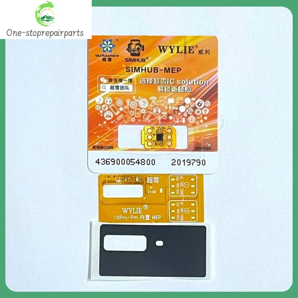 WYLIE US Version Esim to Sim Dual Card Flex Ca‮lb‬e Builtin MEP Integration Solution Support Super Snow IC for iPhone 15 ProMax Professional Repair Tools