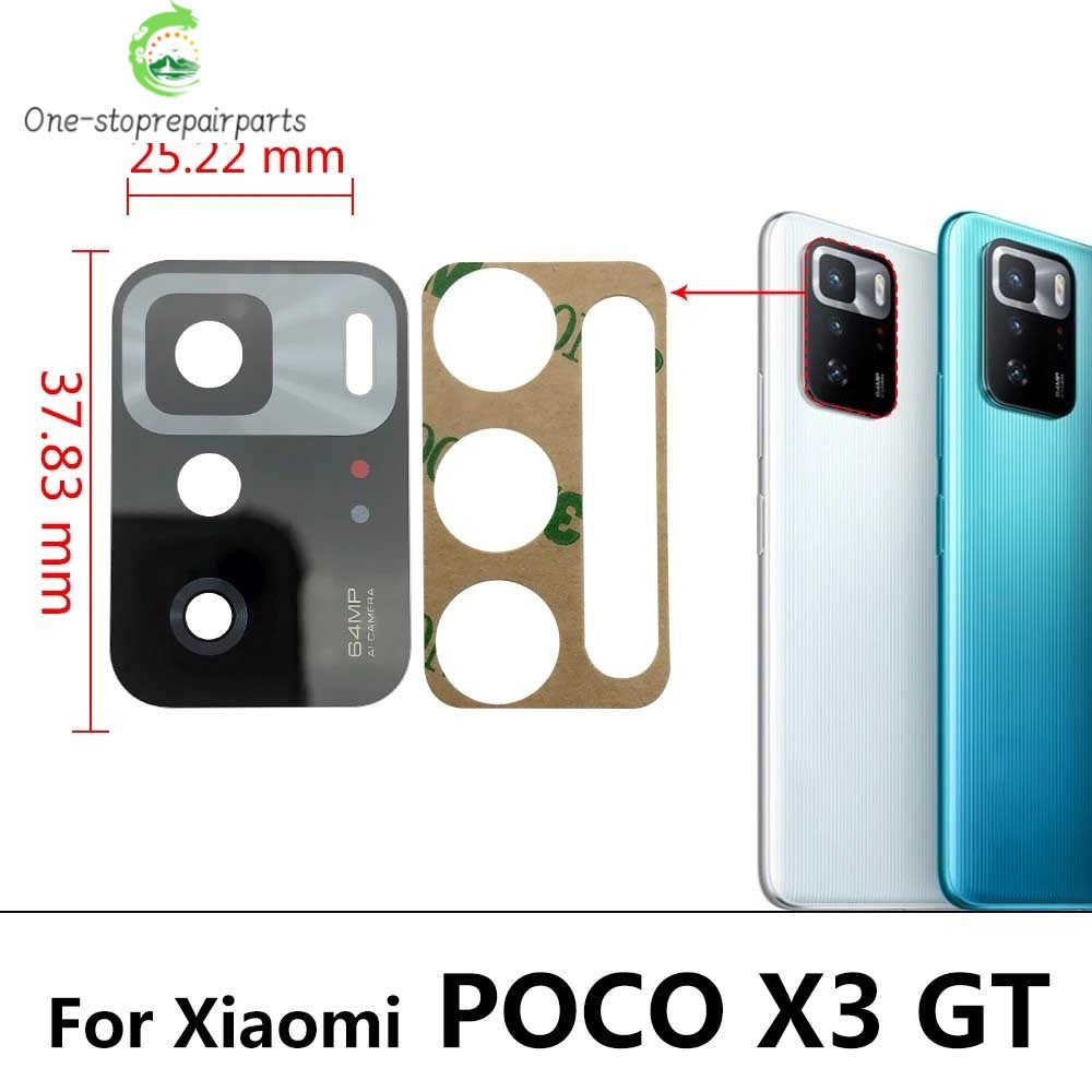 2Pcs/Lot, Back Rear Camera Glass Lens For Xiaomi Poco F3 F4 F5 M3 M4 M5 X3 X4 X5 Pro 4G 5G GT With Adhesive  Xiaomi  Xiao mi phone repair parts
