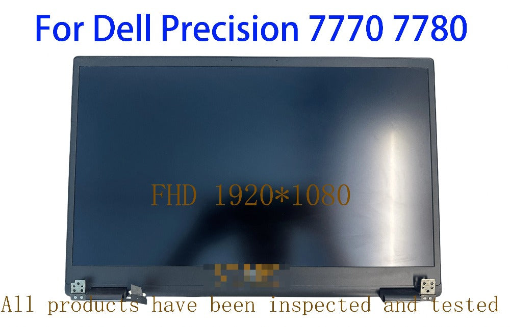 17.3 inch For Dell Precision 7770 7780 LCD Screen Complete Assembly Upper Half FHD 1920*1080 Dell laptop repair parts