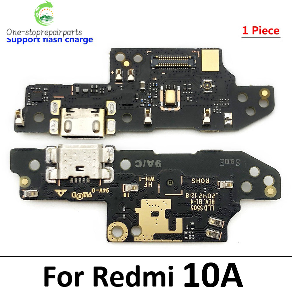 10Pcs, USB Charger Dock Connector Charging Port Flex Cable For Xiaomi Redmi 9 9C 9A 9T 8 8A 10C 10 Prime 10A 12C 12 13 13C 4G 5G  Xiaomi  Xiao mi phone repair parts