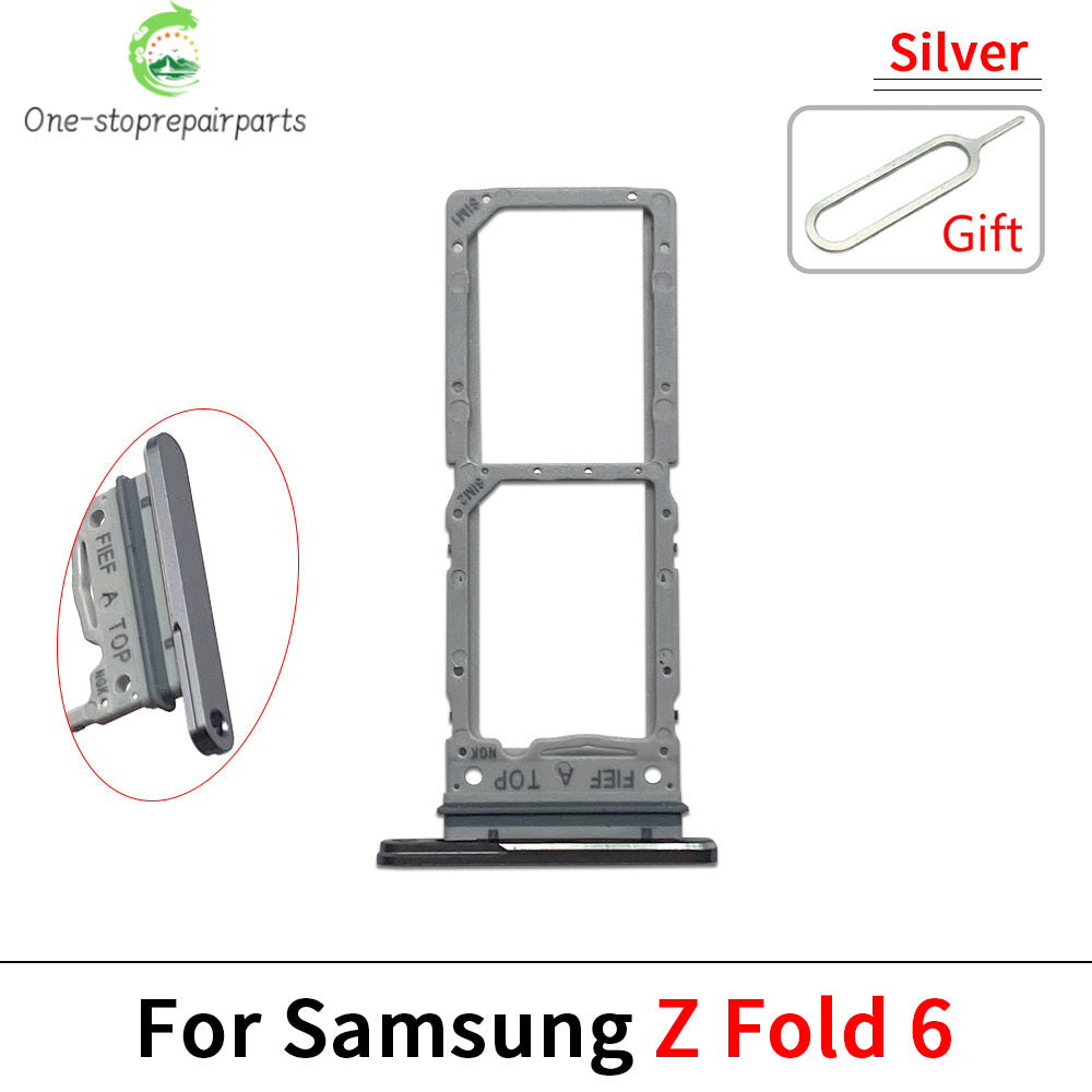 New For Samsung Z Fold 2 3 4 5 6 F916 F926 F936 F946 Micro Nano SIM Card Holder Tray Slot Holder Adapter Socket Samsung phone repair parts