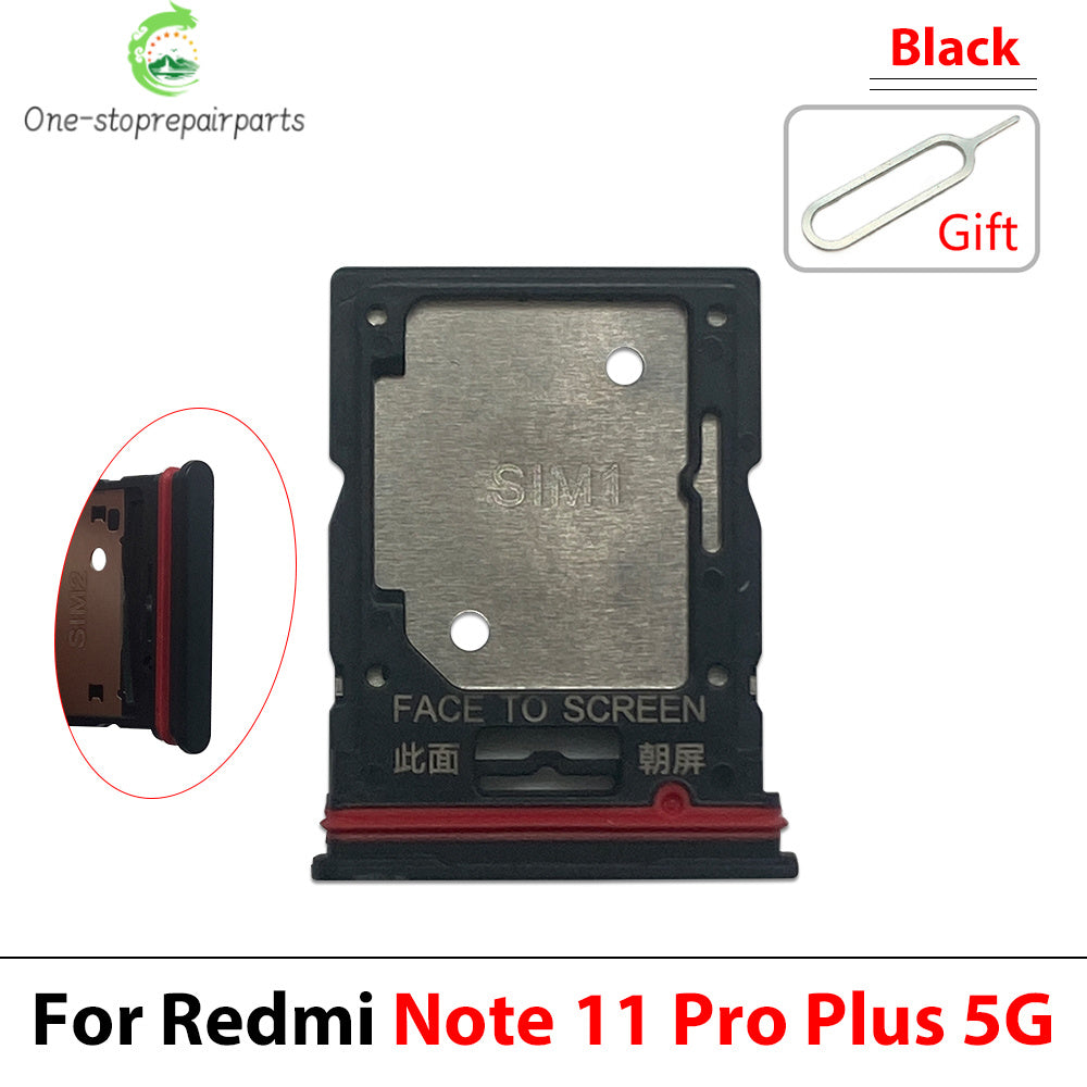10Pcs, New For Xiaomi Redmi Note 11 11s Pro Plus 4G 5G SIM Card Tray Slot Holder Replacement Parts  Xiaomi  Xiao mi phone repair parts