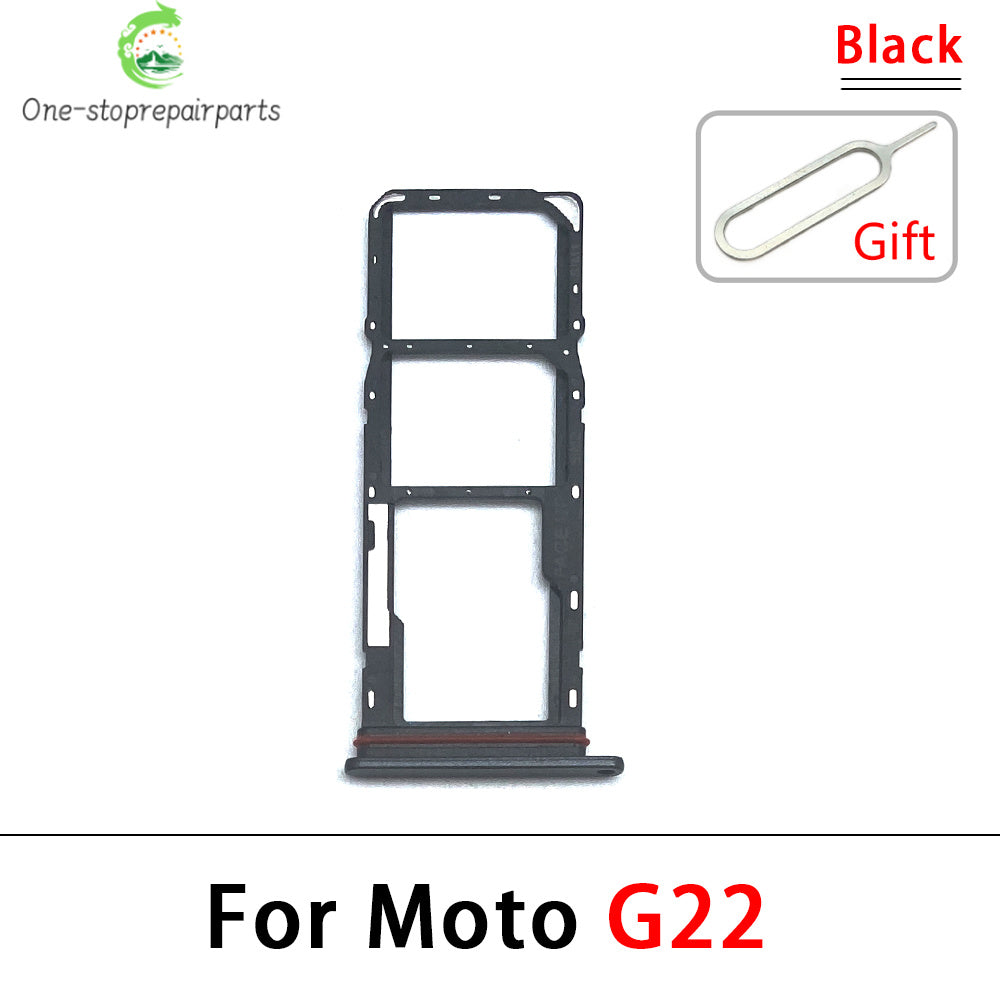 New For Motorola Moto G31 G51 G22 G32 G52 G62 G72 G71 SIM Card Slot SD Card Tray Holder Adapter Motorola phone repair parts